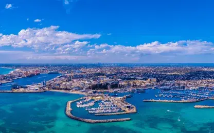 aerial view of perth